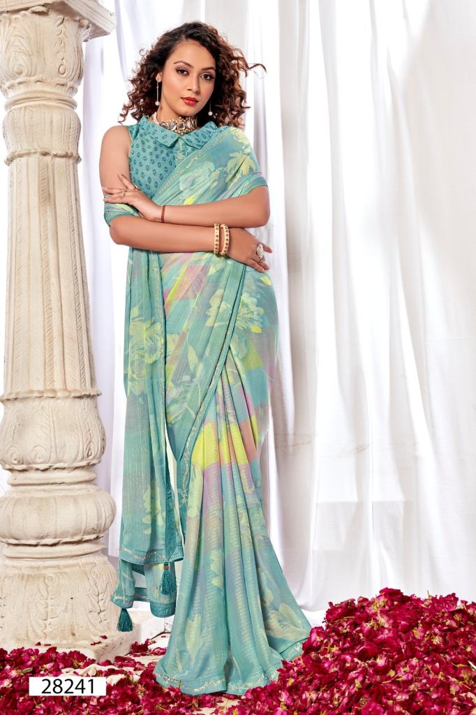 Vallabhi Omya Fancy Georgette Saree