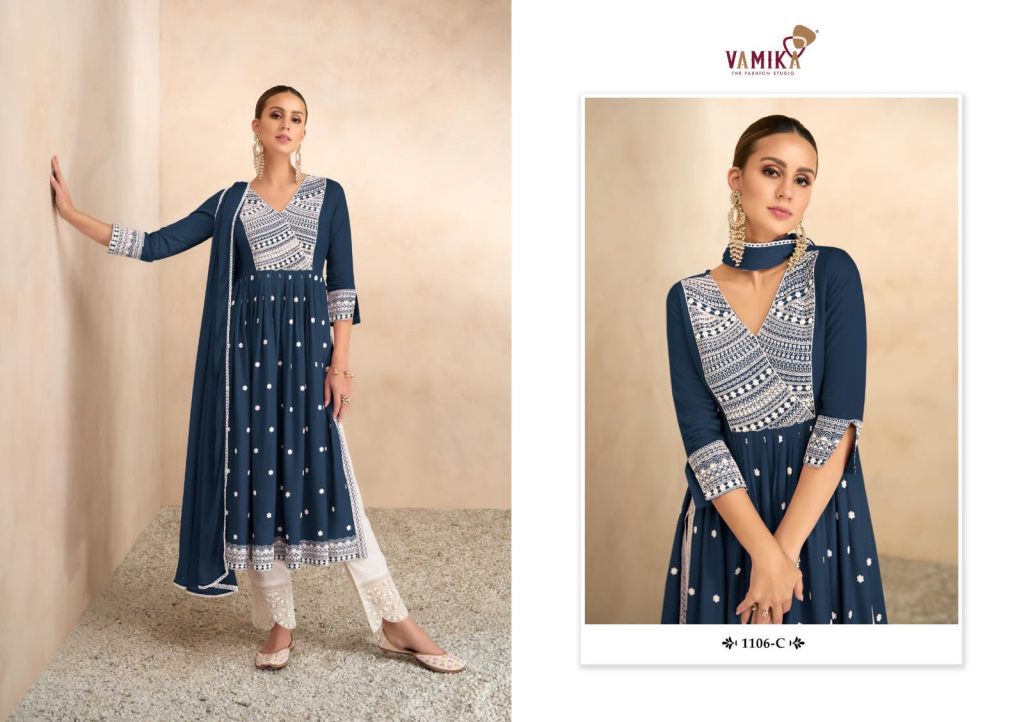 Vamika Aadhira Vol 4 Stylish Party Wear Kurti With Bottom Dupatta Collection