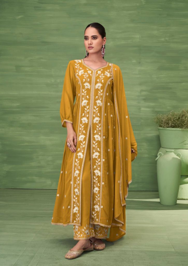 Vamika Ashima Vol 1 Jorjet Work Top Plazzo And Dupatta