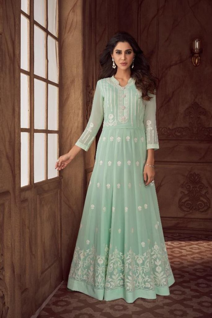 Vamika Nx Siya  vol 2 Georgette Embroidery Exclusive Anarkali Gown Collection