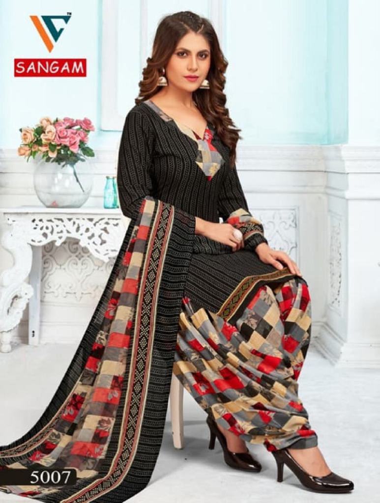 Vandana Sangam Vol 5 Designer Wear Cotton Dress Material