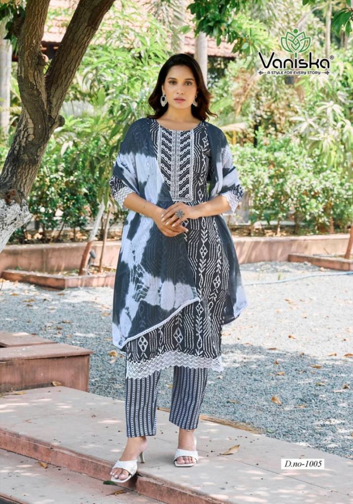 Vaniska Cotton Culture Vol 1 Printed Kurti Bottom With Dupatta