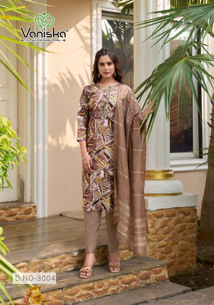 Vaniska Festival Vol 3 Printed Kurti Bottom With Dupatta