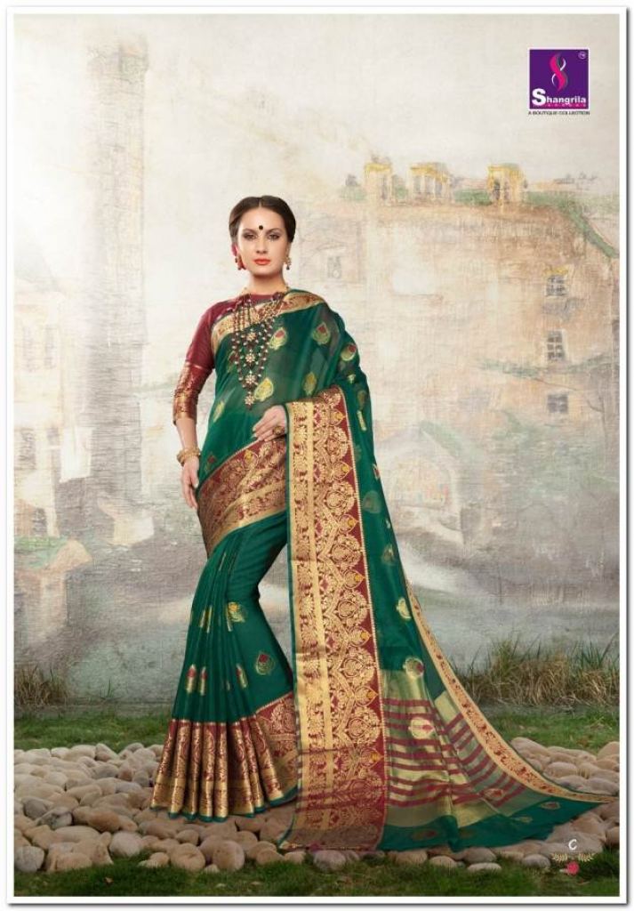 Vanshika Silk by shangrila designer cotton sarees catalogue 