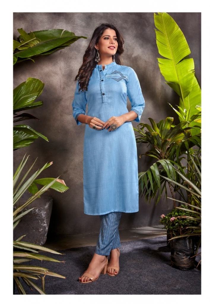 Vardan   presents Spark  vol  1 Kurti With Bottom