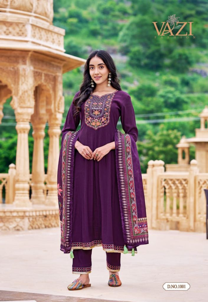 Vazi Saboori Designer Kurti Pant And Dupatta