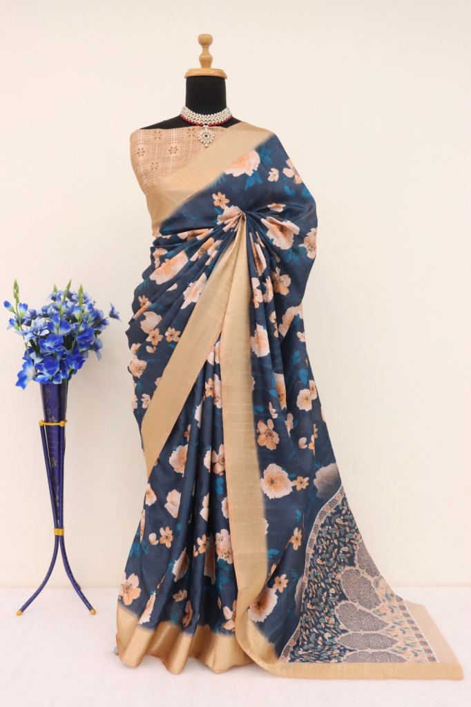 Vedika Jalpa Sarees Lichi Jacquard Silk Saree 