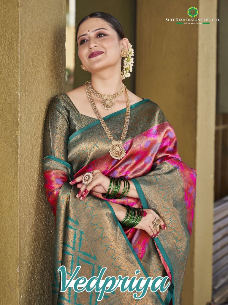 Vedpriya Wedding Wear Banarasi Silk Sarees Collection