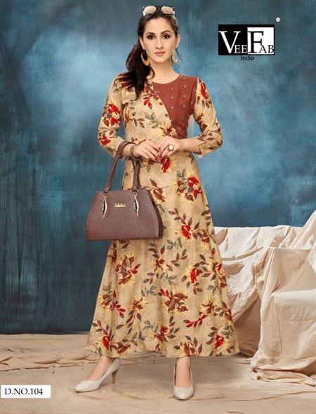 Vee fab  by riwaaz casual wear kurtis catalogue