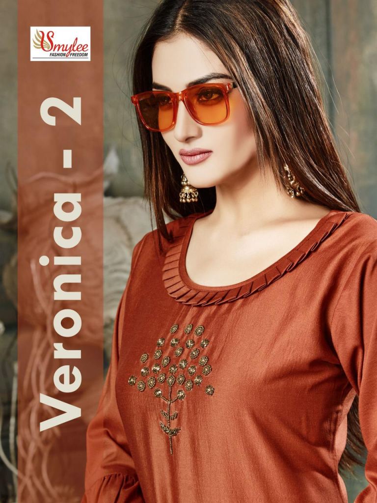 Veronica vol 2 designer  kurti With plazzo  Collection