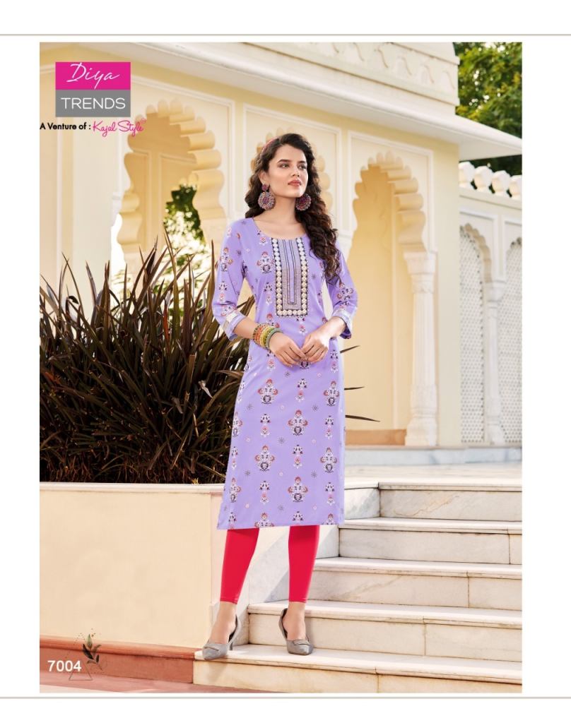 Victorias Vol 7 By Diya Trends Embroidery Kurti Collection