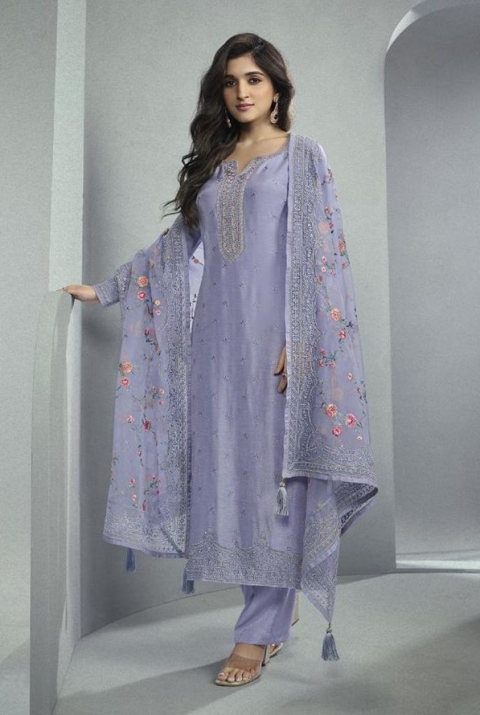 Vinay Kaseesh Samaira Exclusive Dola Silk Embroidered Salwar Suit Collection