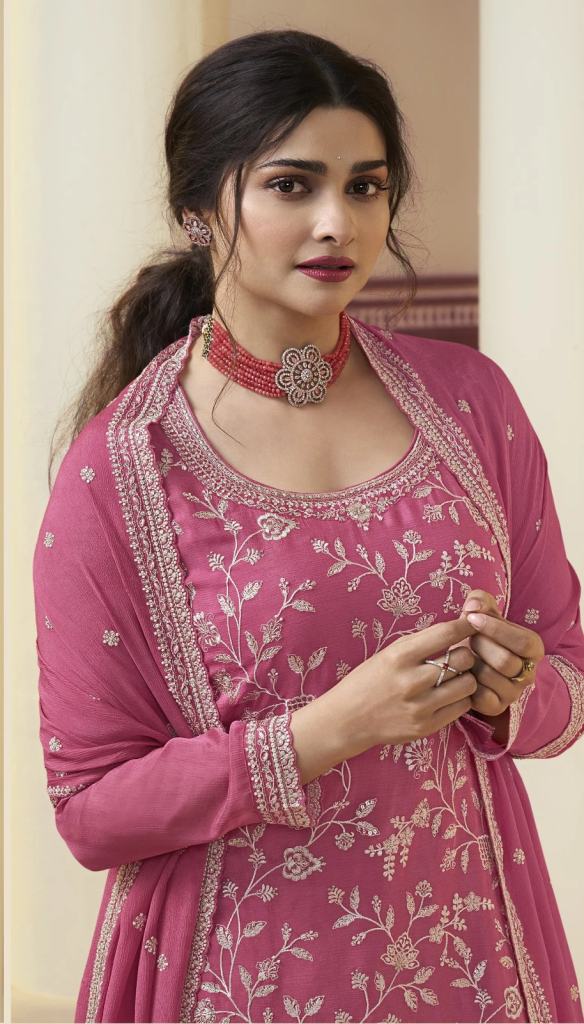 Vinay Kaseesh Suhaani Chinnon Embroidery Salwar Suits