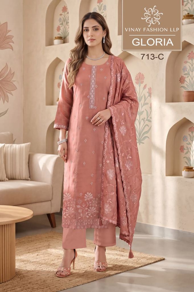 Vinay Kuleesh Gloria Embroidered Salwar Kameez