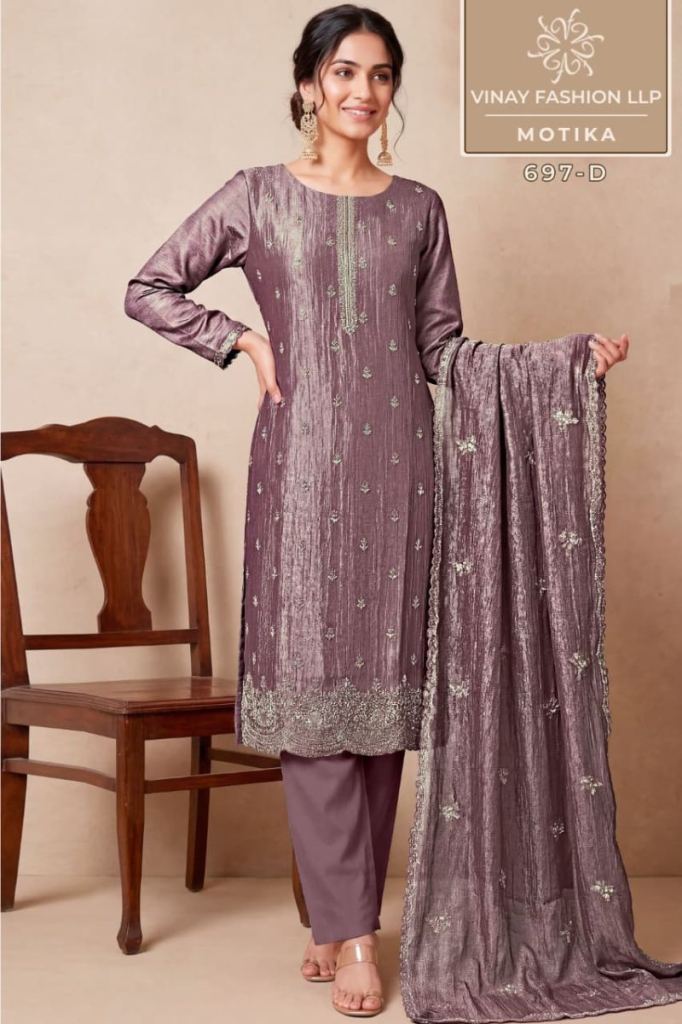 Vinay Kuleesh Motika Beads Work Salwar Kameez