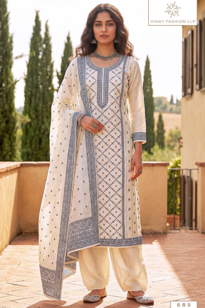 Vinay Kuleesh Pearl Weaving Salwar Kameez