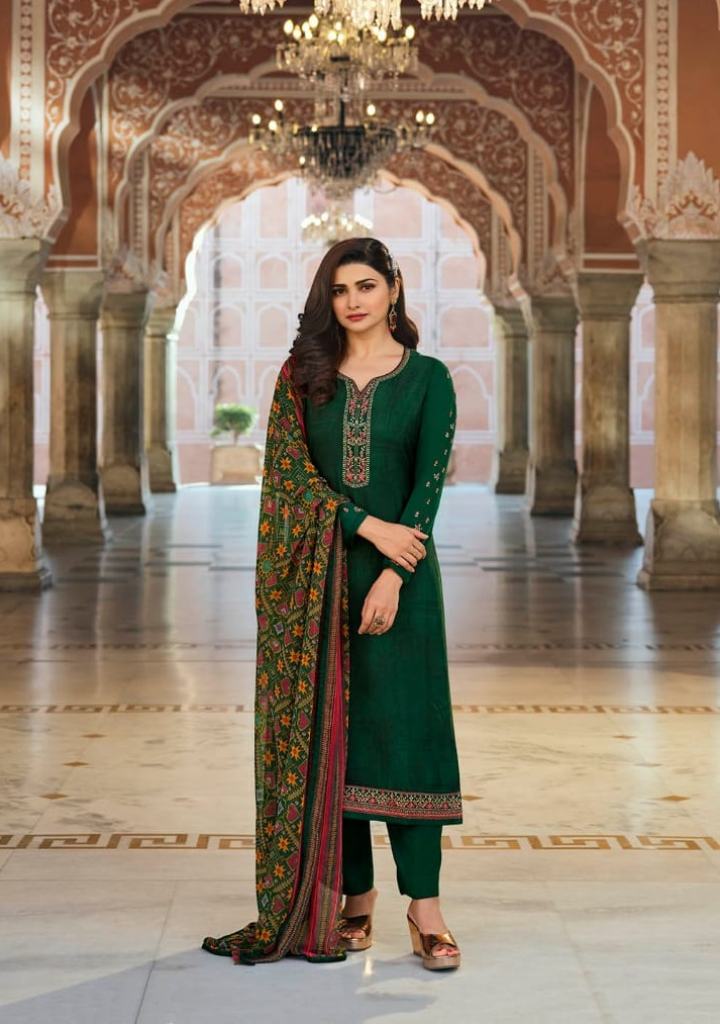 Vinay Silkina Royal Crepe 35 Festive Wear Embroidery Salwar Suits collection 