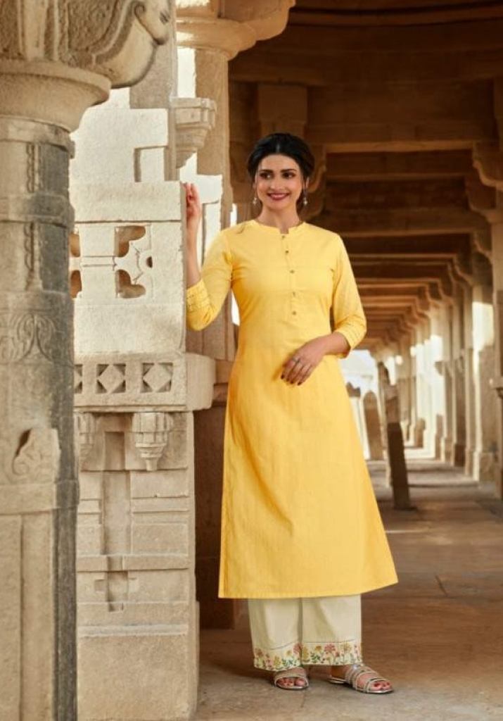 Buy Yellow Kurtas for Women by Hritika Online | Ajio.com