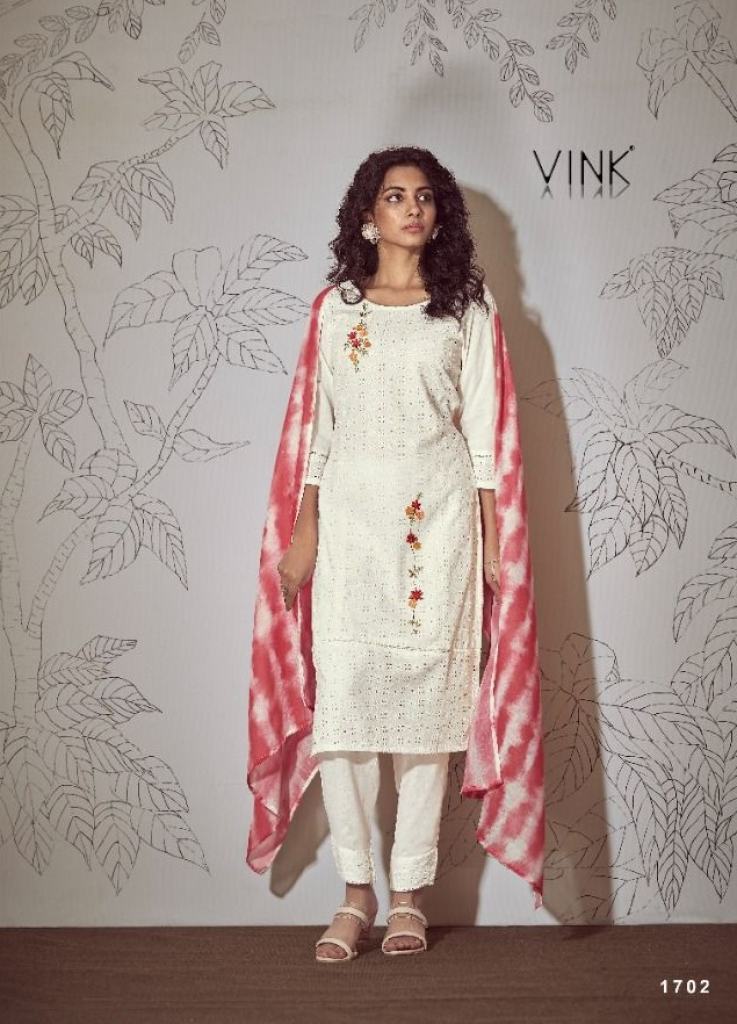 Vink Chikankari vol  3 Exclusive Wear Kurtis Pant With Dupatta