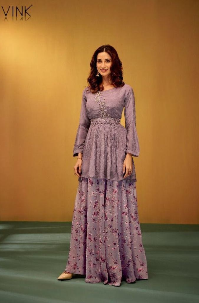 Vink Lilac Exclusive Wear Fancy Kurtis With Skirt Collection
