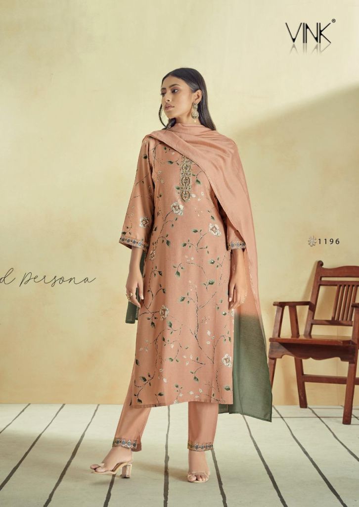 Vink Symphony Designer Muslin Ready-made Salwar suits catalog 