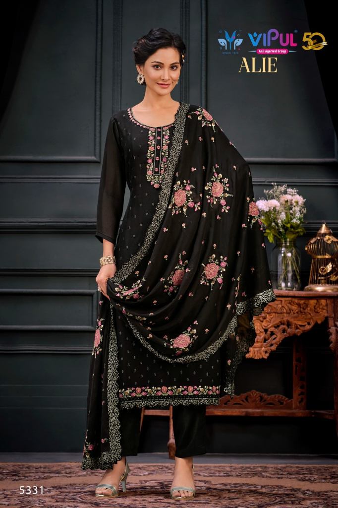 Vipul Alie Exlusive Georgette Embroidered Salwar Suits Collection