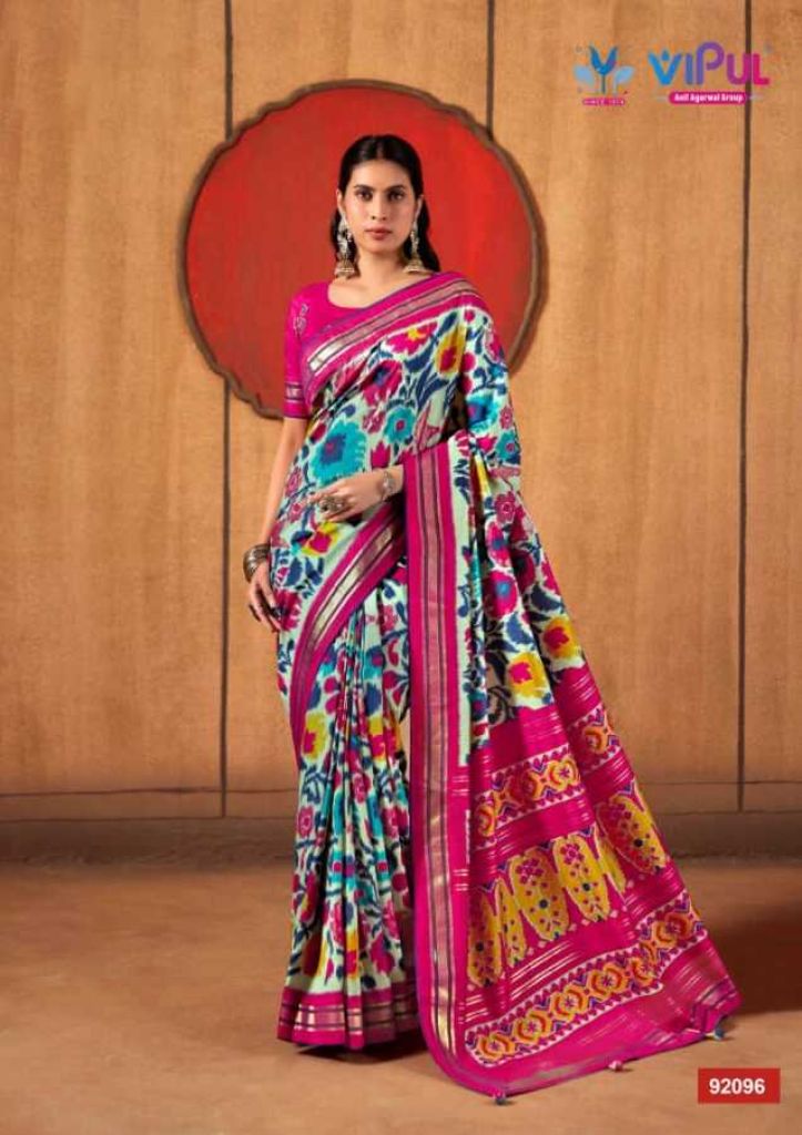 Vipul Amora Silk Plus 920G Printed Saree