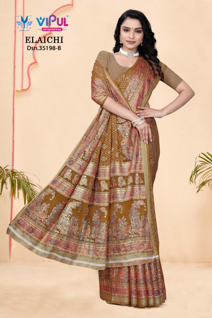 Vipul Elaichi 35198 Casual Wear Saree