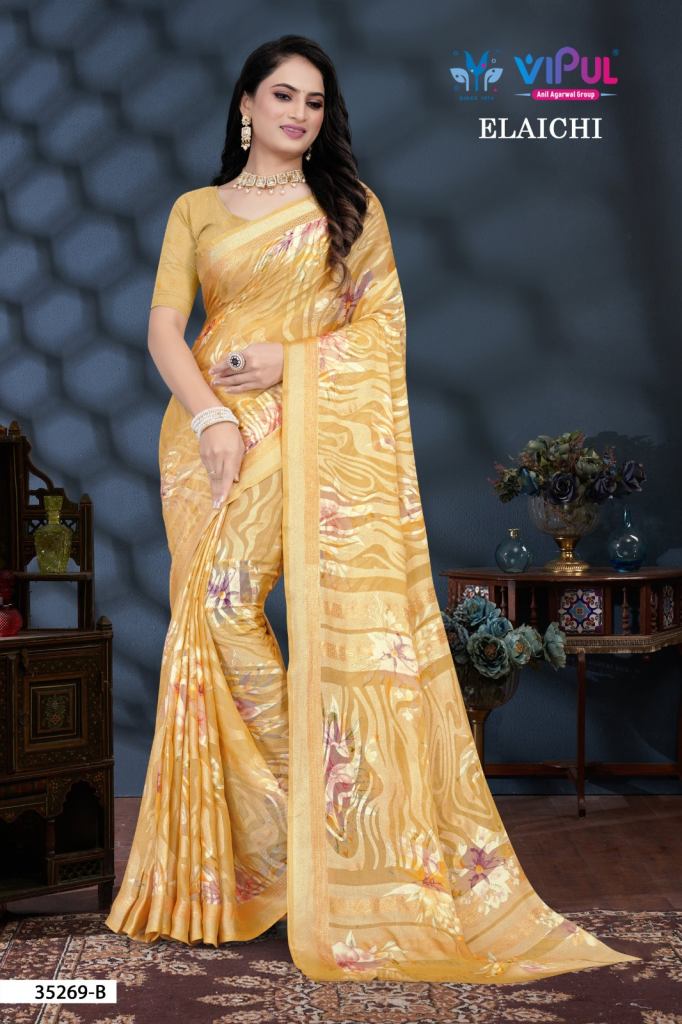 Vipul Elaichi 35269 A To D Casual Wear Saree