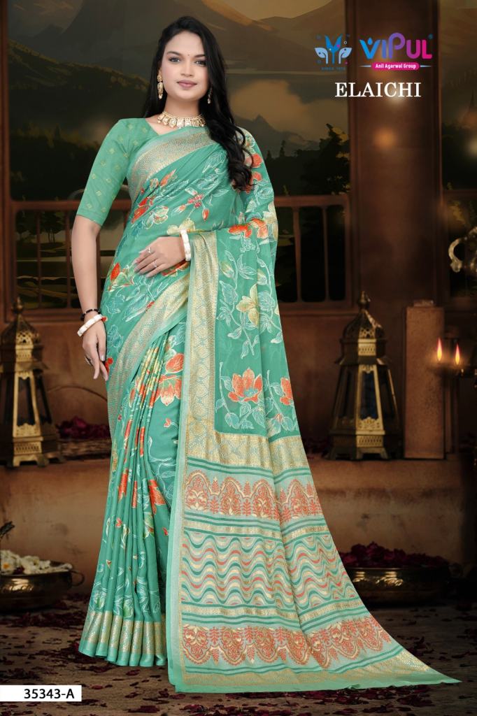 Vipul Elaichi 35343 A To D Festive Wear Saree 