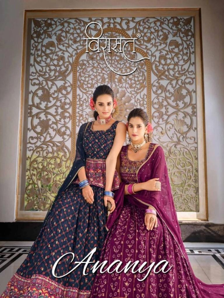 Virasat Ananya Handwork Designer Lehenga Choli Wholesale