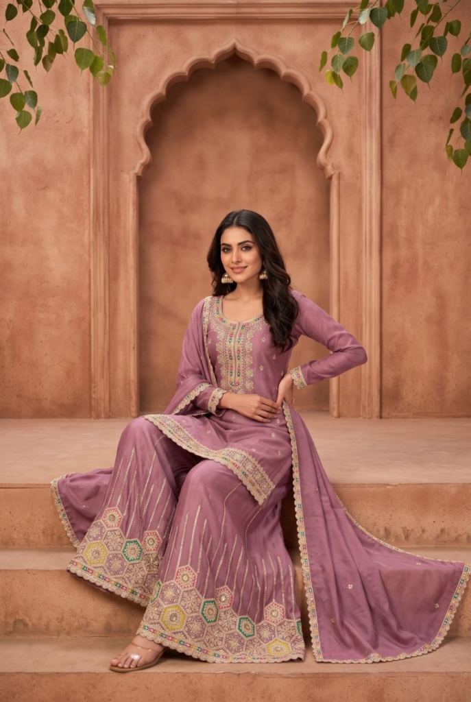 Virelle Daman Embroidered Salwar Kameez