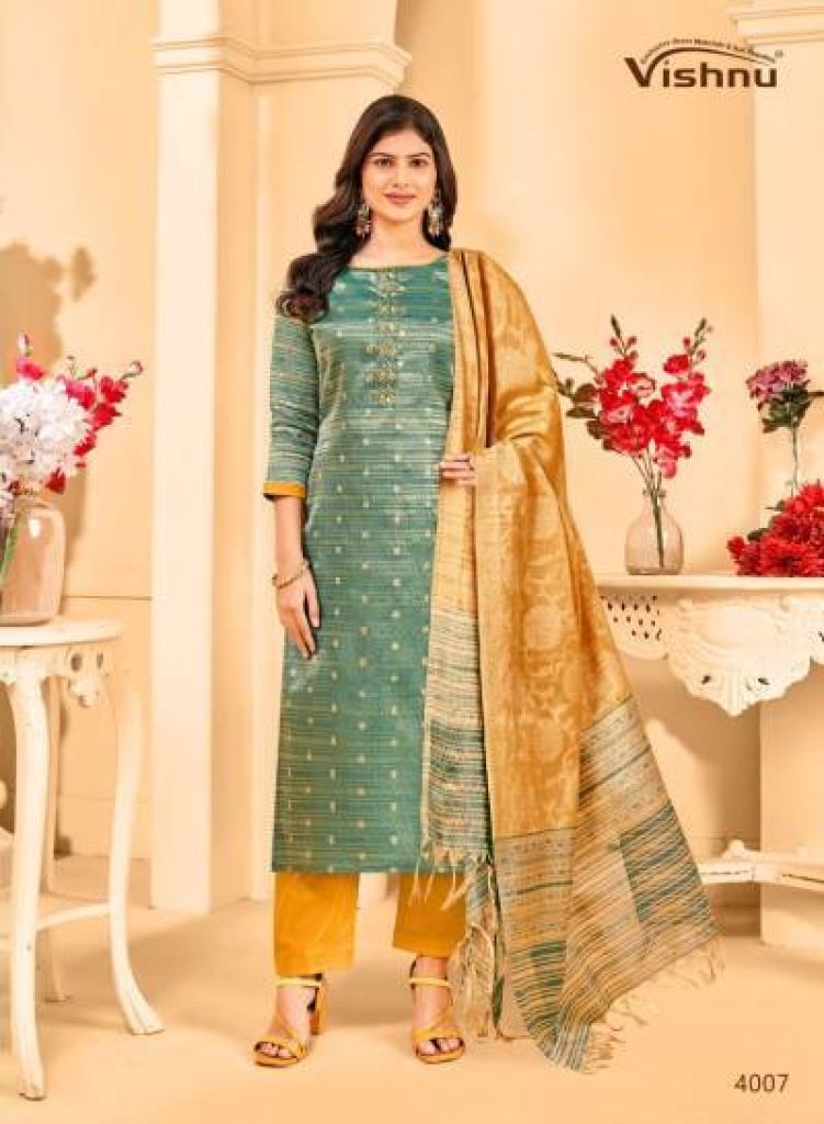 Vishnu Khanak Banarasi  Dress Material