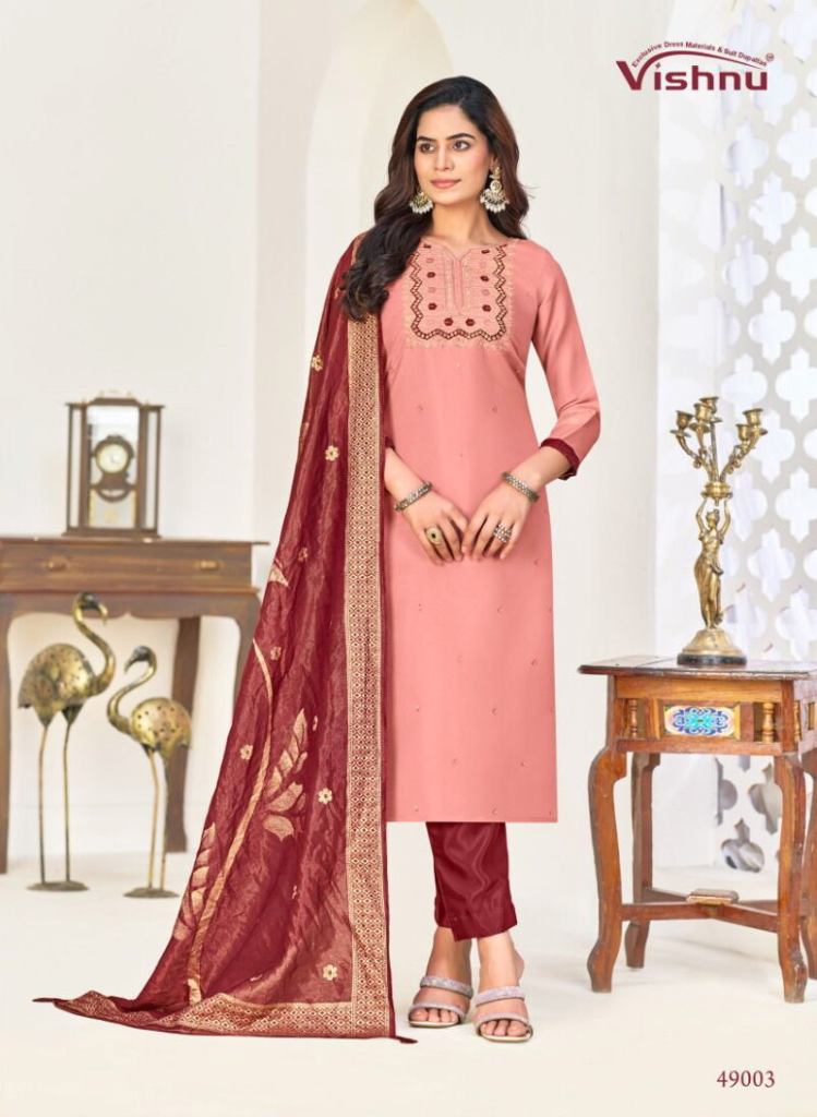 Vishnu Nadia Cosmos Dress Material