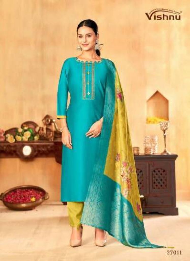 Vishnu Vyomika Gadwal Fancy Dress Material