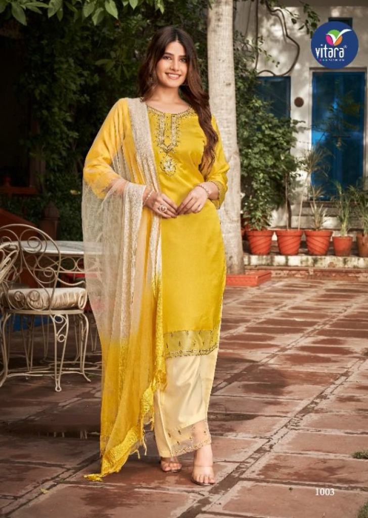 Vitara Cluster silk Exclusive Wear Designer Ready Made Collection