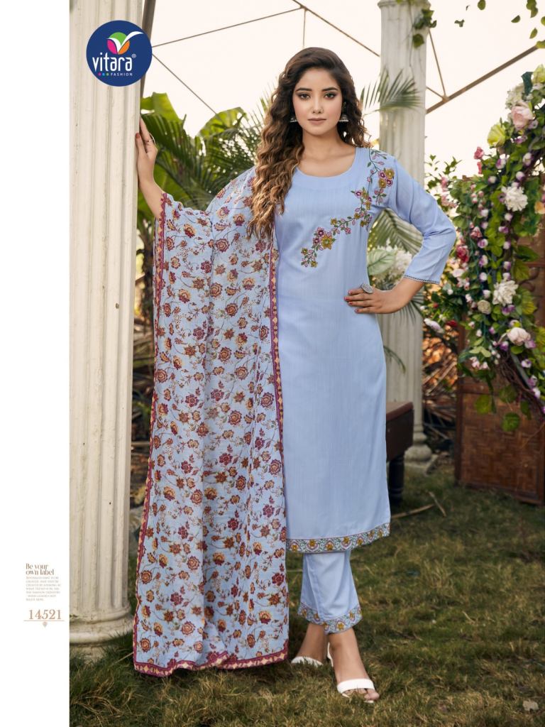 Vitara Ofira Festive Designer Kurti With Bottom Dupatta Collection