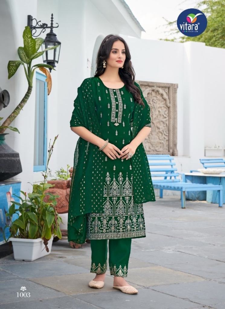 Vitara Perona Exclusive Designer Kurti Pant With Dupatta Collection