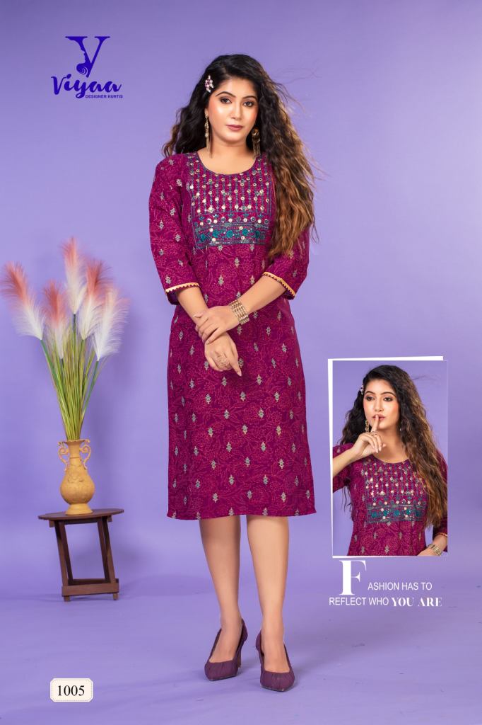 Viyaa Savaan Cotton Casual wear Kurtis  Collection 