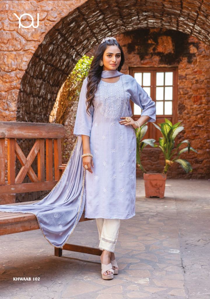Wanna Khwaab Exclusive Kurtis With Bottom Dupatta Collection