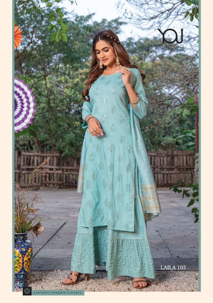 Wanna Laila Catalog Exclusive Wear Kurti Sharara With Dupatta