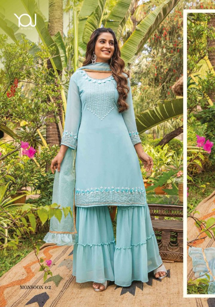 Green Designer Kurti Sharara Set, Machine Wash at Rs 1750/piece in Surat |  ID: 25462282255