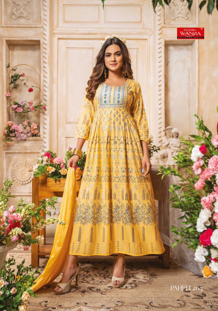 Blue Hills Kites Vol 1 Fancy Printed Anarkali Kurti Wholesaler