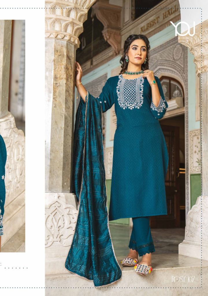Wanna Rosy Fancy Styles Kurtis With Bottom Dupatta Collection