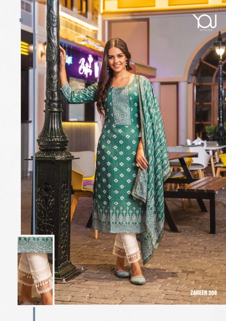 Wanna Zaheen Vol 2 Festival Wear Ready Made Kurti Pant With Dupatta Collection