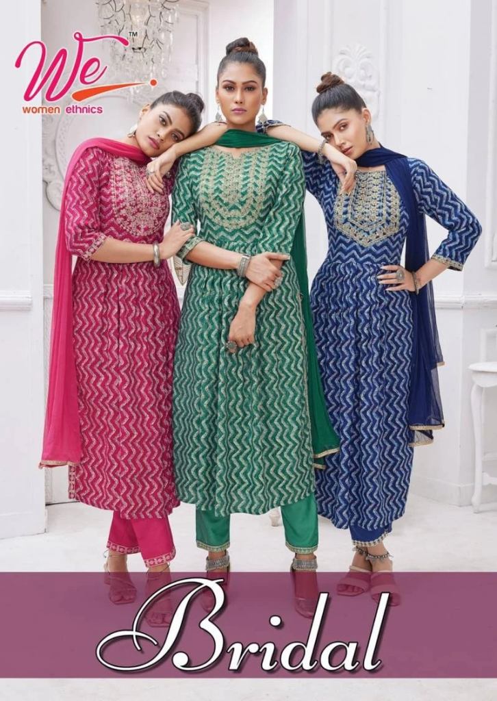 We Bridal Soft Rayon Designer Ready Made Kurti Set