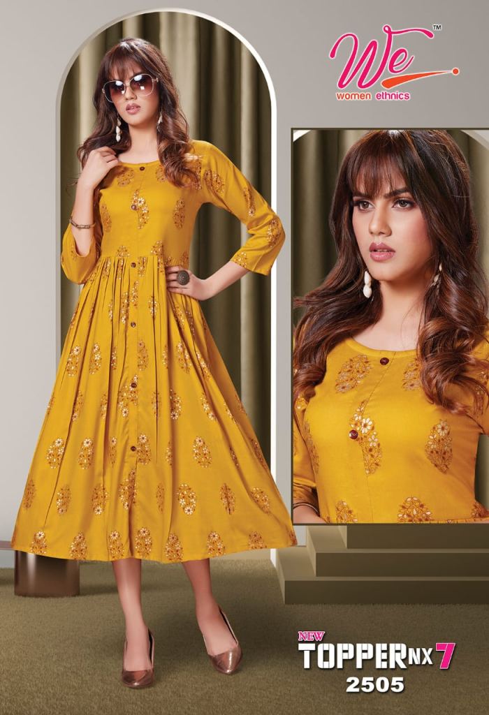 We Topper Nx vol 7 catalog Designer Rayon Kurtis Buy Anarkali online at Best Prices in India