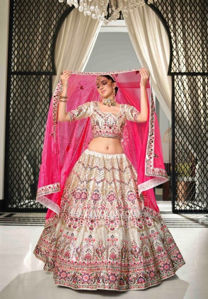 White Deep Pink Buy Latest Designer Lehenga Choli 