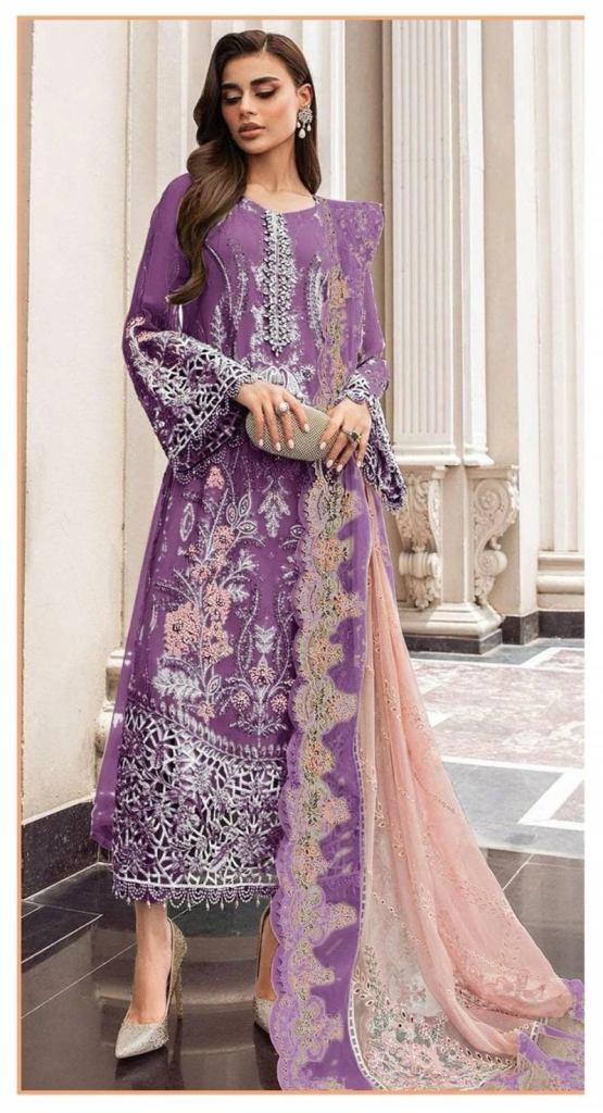 Wonderful Bilqis B 28 A To D  Pretty Pakistani Organza Salwar Suits 