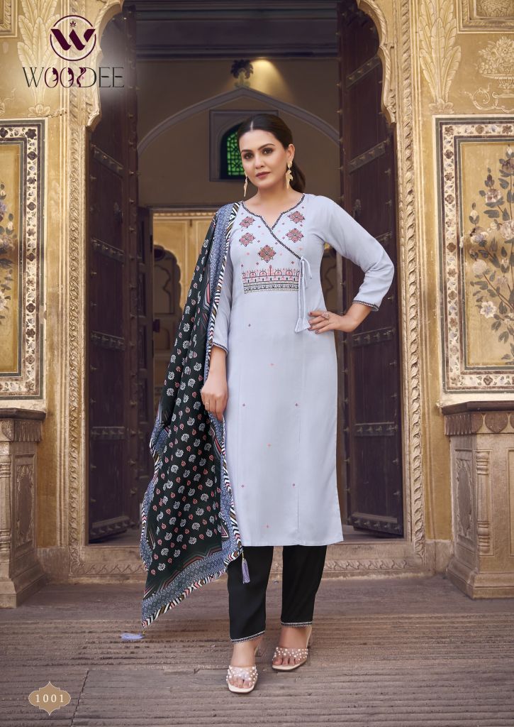 Woodee Golden Pearl Vol 1 Kurti Bottom With Dupatta